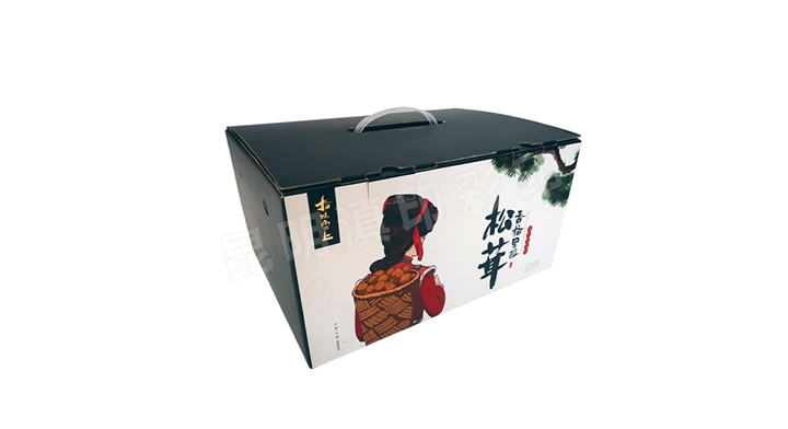 野生菌瓦楞手提箱