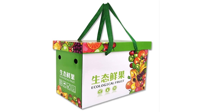 上下蓋水果手提紙箱包裝